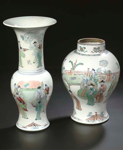 A doucai style yanyan vase