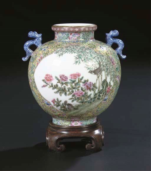 A famille rose vase