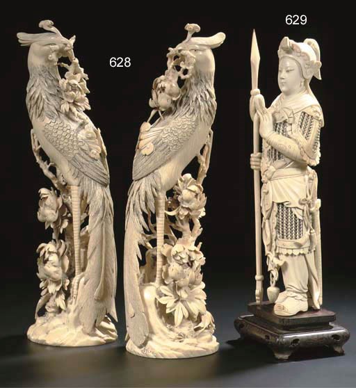 An ivory figure of a soldier