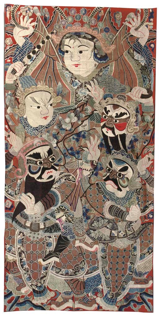 An embroidered hanging