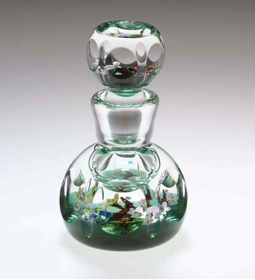 A WILLIAM MANSON SCENT-BOTTLE AND STOPPER