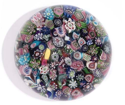 A CLICHY SCRAMBLED MILLEFIORI WEIGHT