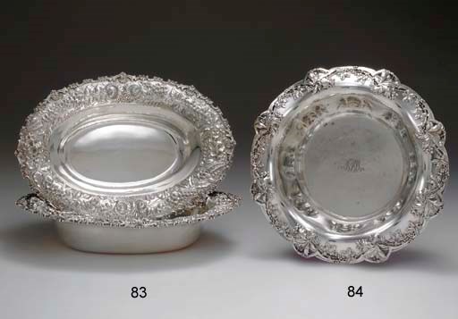 A SILVER CENTERPIECE BOWL