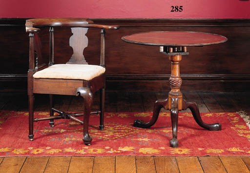 An early George III mahogany tripod table