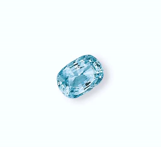AN UNMOUNTED AQUAMARINE