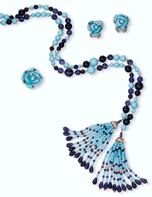 A SET OF MULTI-GEM JEWELLERY