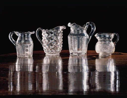 A cut-glass water jug