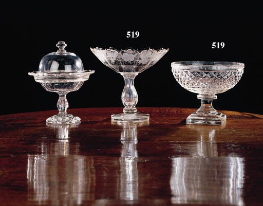 A cut-glass centre bowl