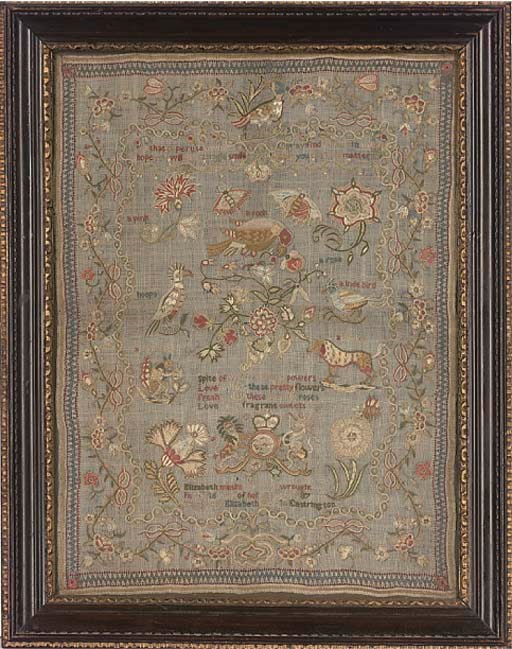 A SCHOOL SAMPLER BY ELIZABETH MASLIN OF EASTRINGTON
