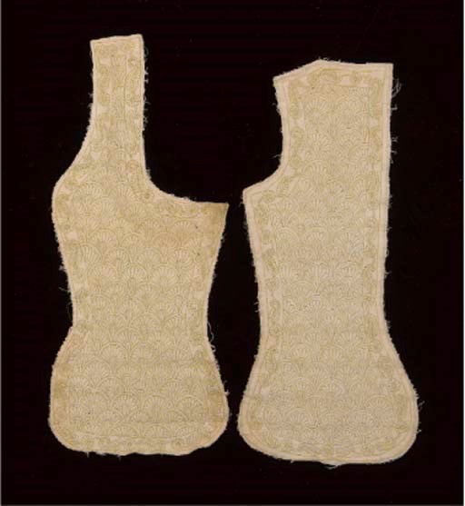 TWO SECTIONS OF AN 18TH CENTURY BODICE