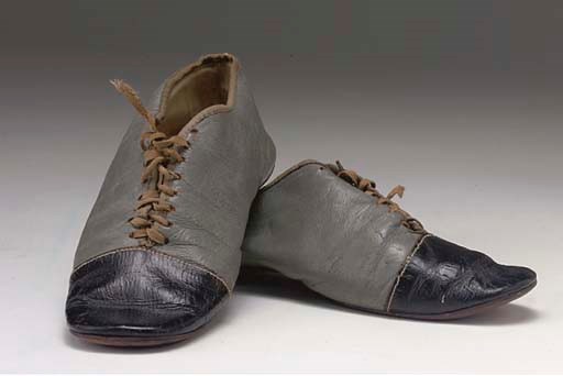 A PAIR OF BOY'S SHOES, CIRCA 1850
