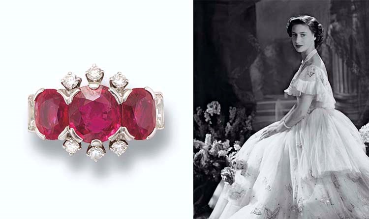 A RUBY AND DIAMOND RING