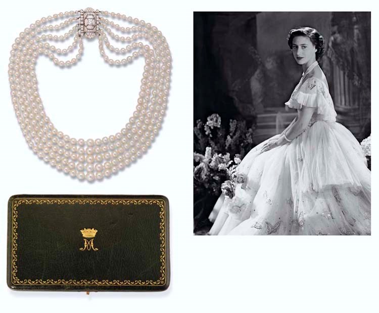 AN ART DECO PEARL AND DIAMOND NECKLACE
