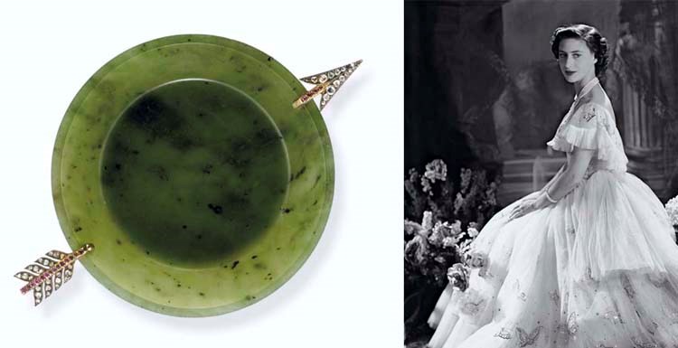 A RUSSIAN JEWELLED GOLD-MOUNTED NEPHRITE DISH