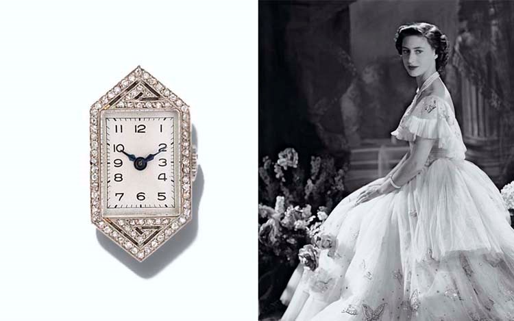 AN ART DECO DIAMOND CLIP WATCH