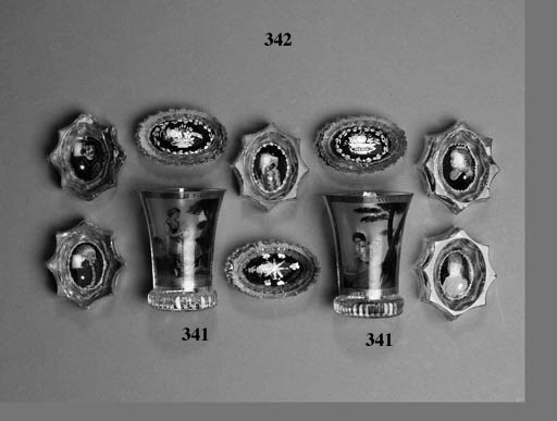 A GROUP OF BOHEMIAN GLASS SALTS