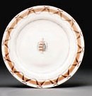 A PAIR OF ARMORIAL PLATES