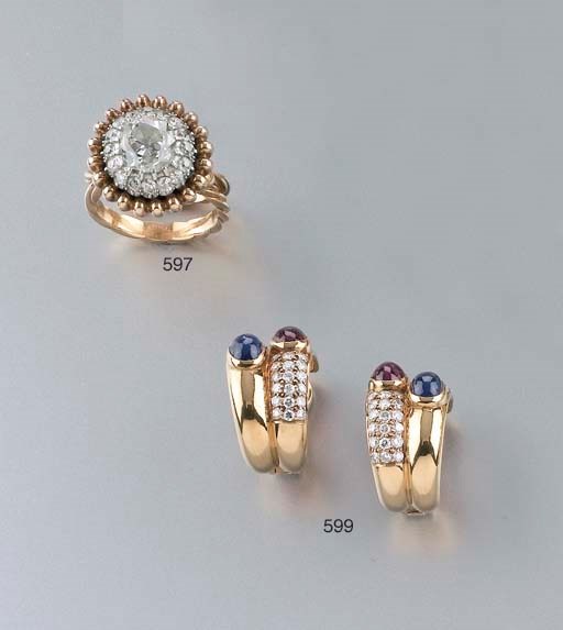 ANELLO IN ORO CON BRILLANTE TAGLIO VECCHIO