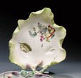A PAIR OF LONGTON HALL LEAF-SHAPED DISHES