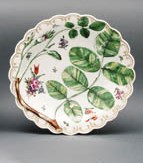 TWO WORCESTER 'BLIND EARL' DISHES