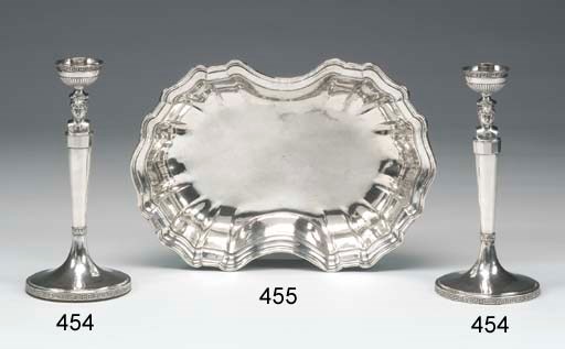 COPPIA CANDELIERI IN ARGENTO