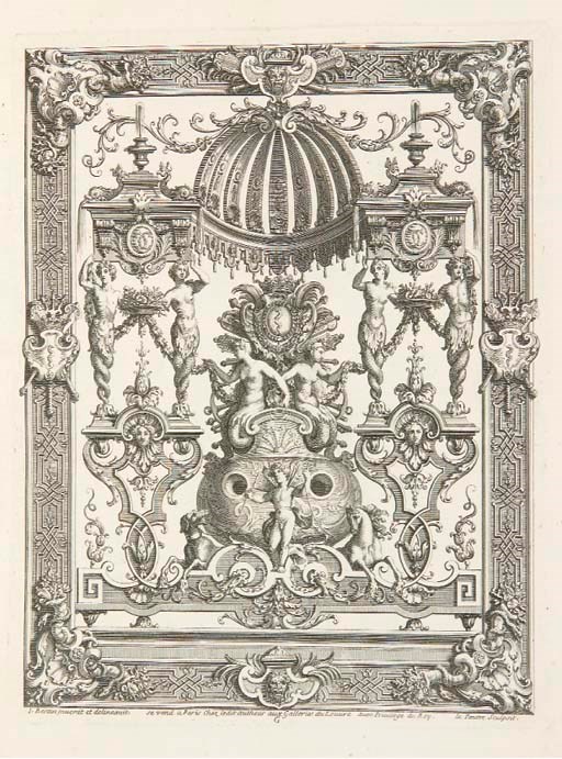 BERAIN, Jean (1630-1711). Ornemens inventez par J. Berain et se vendent ches ledit autheur aux galleries du Louvre. [Paris:] chez l'auteur, s.d. [1710].