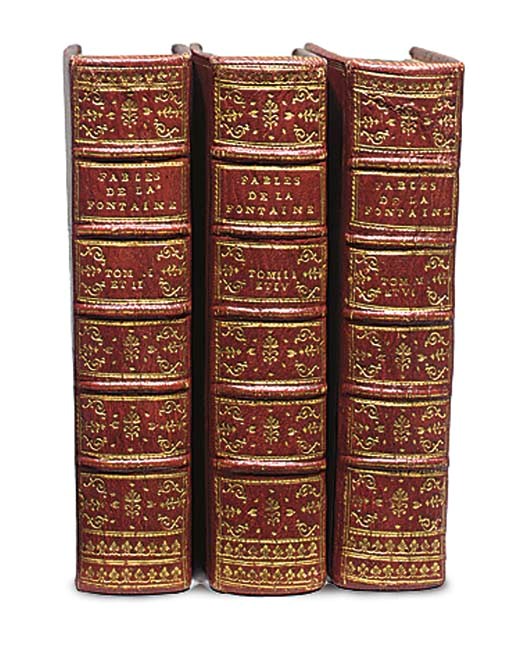LA FONTAINE, Jean de (1621-1695). Fables choisies mises en vers. Nouvelle édition gravée en taille-douce. Les figures par le Sr Fessard. Le texte par le Sr Montulay. Dédiées aux enfants de France. Paris: chez l'Auteur, 1765-1775.