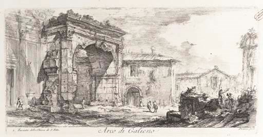 PIRANESE, Giovanni Battista (1720-1778). Antichità Romane de'Tempi della Republica, e de' Primi imperatori. Parte prima [-seconda]. Rome: chez l'auteur, 1748.
