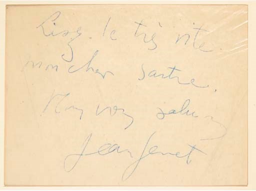 GENET, Jean (1910-1986). Miracle de la rose. Lyon: Barbezat, 1946.