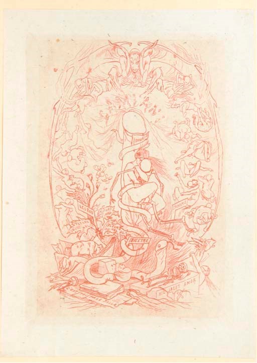 [MUSSET, Alfred de (1810-1857)?]. Gamiani ou deux nuits d'excès par Alcide, baron de M***. Réimpression conforme à l'édition autographiée originale (1833). Paris: 1905.