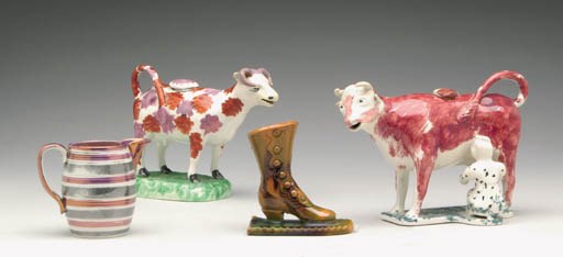 A GROUP OF ENGLISH AND AMERICAN CERAMIC WARES,