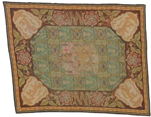 A PETIT POINT AND GROS POINT CARPET,
