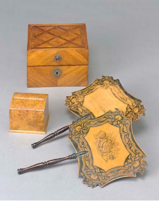 A VICTORIAN TULIPWOOD AND PARQUETRY TOILET CASE,