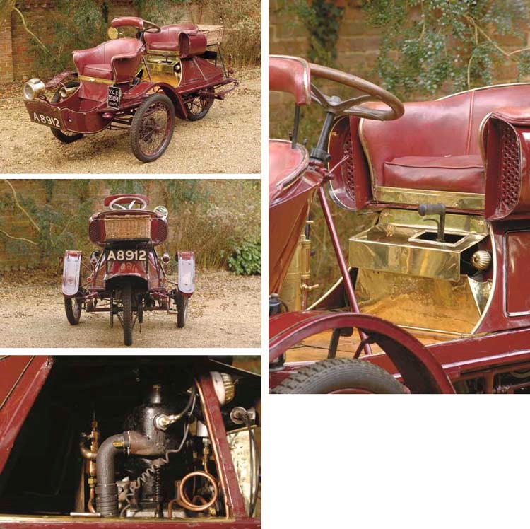 1904 REXETTE 5HP TRICAR TANDEM TWO SEATER