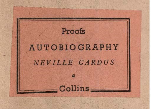 NEVILLE CARDUS