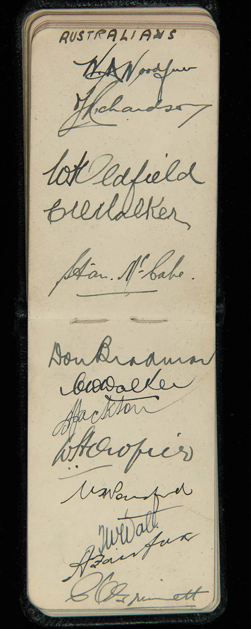 TEST AND COUNTY TEAM AUTOGRAPHS, CIRCA 1930