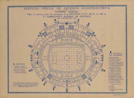 A RARE LEAFLET ISSUED BY SERVICIO OFICIAL DE DIFUSION RADIOELECTRICA