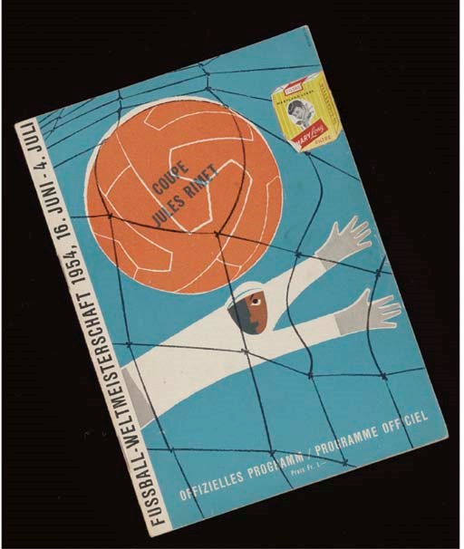 A WEST GERMANY V. HUNGARY WORLD CUP FINAL MATCH PROGRAMME 4/7/54