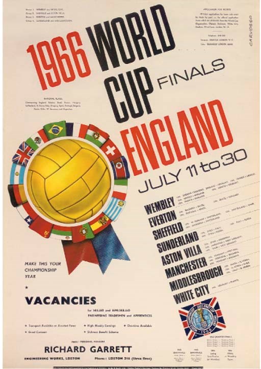 A RARE 1966 WORLD CUP FINAL POSTER