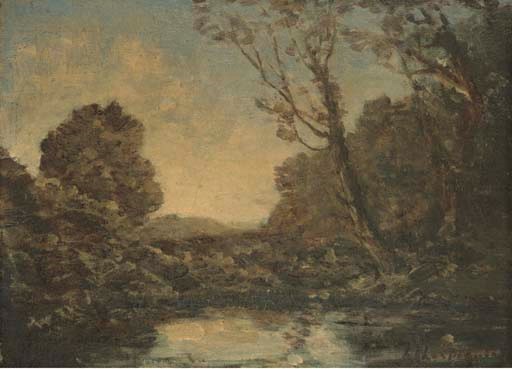 HENRI-JOSEPH HARPIGNIES (VALENCIENNES 1819 - 1916 SAINT-PRIVE)