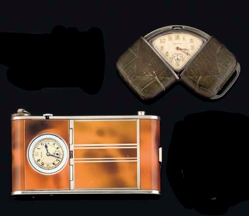 Three Bag Watches Together and a Lady's Gold Wristwatch