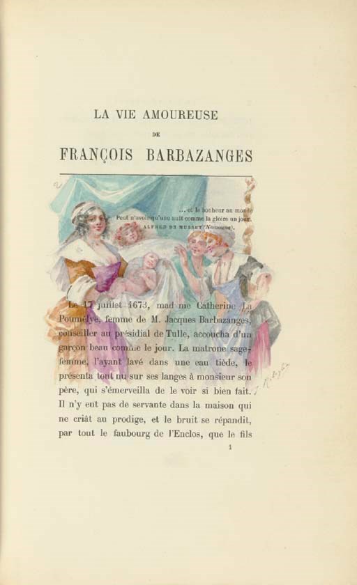 TINAYRE, Marcelle. La vie amoureuse de François Barbazanges. Paris: Calmann-Levy, [ca 1893].