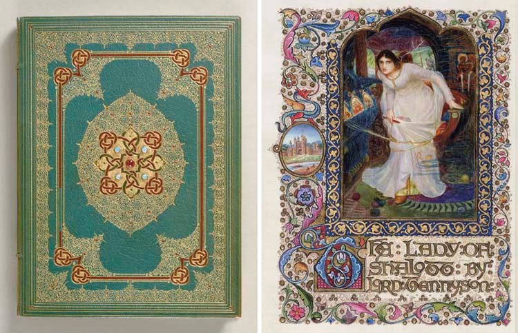 SANGORSKI, Alberto, calligrapher and illuminator. -- TENNYSON, Alfred, Lord. "The Lady of Shalott." London, 1908.
