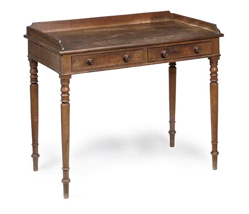 A VICTORIAN MAHOGANY WASHSTAND