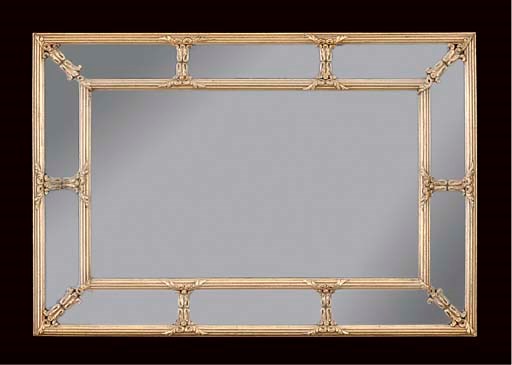 A GILT COMPOSITION MARGINAL MIRROR