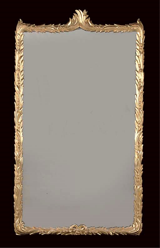 A LARGE GILTWOOD PIER GLASS