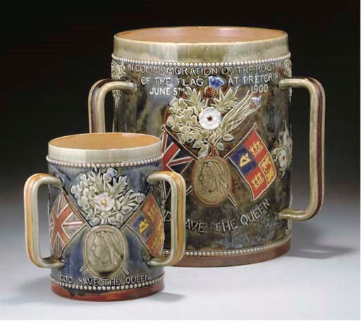 A LARGE ROYAL DOULTON COMMEMORATIVE TYG
