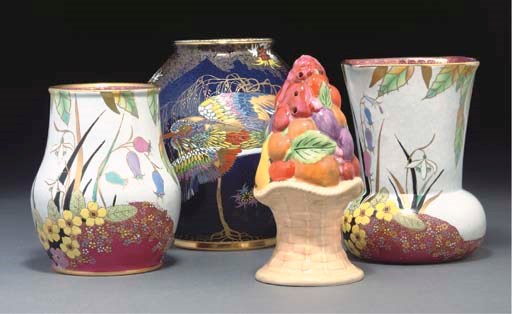 A CARLTON WARE BLUEBELLS VASE