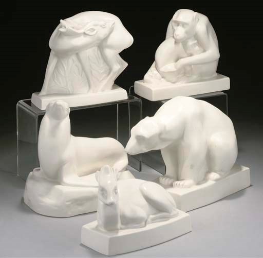 FIVE WEDGWOOD ANIMALS