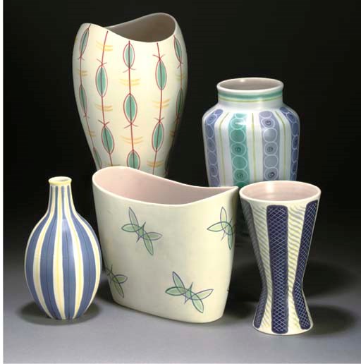 A POOLE POTTERY EX/PKC FREEFORM VASE